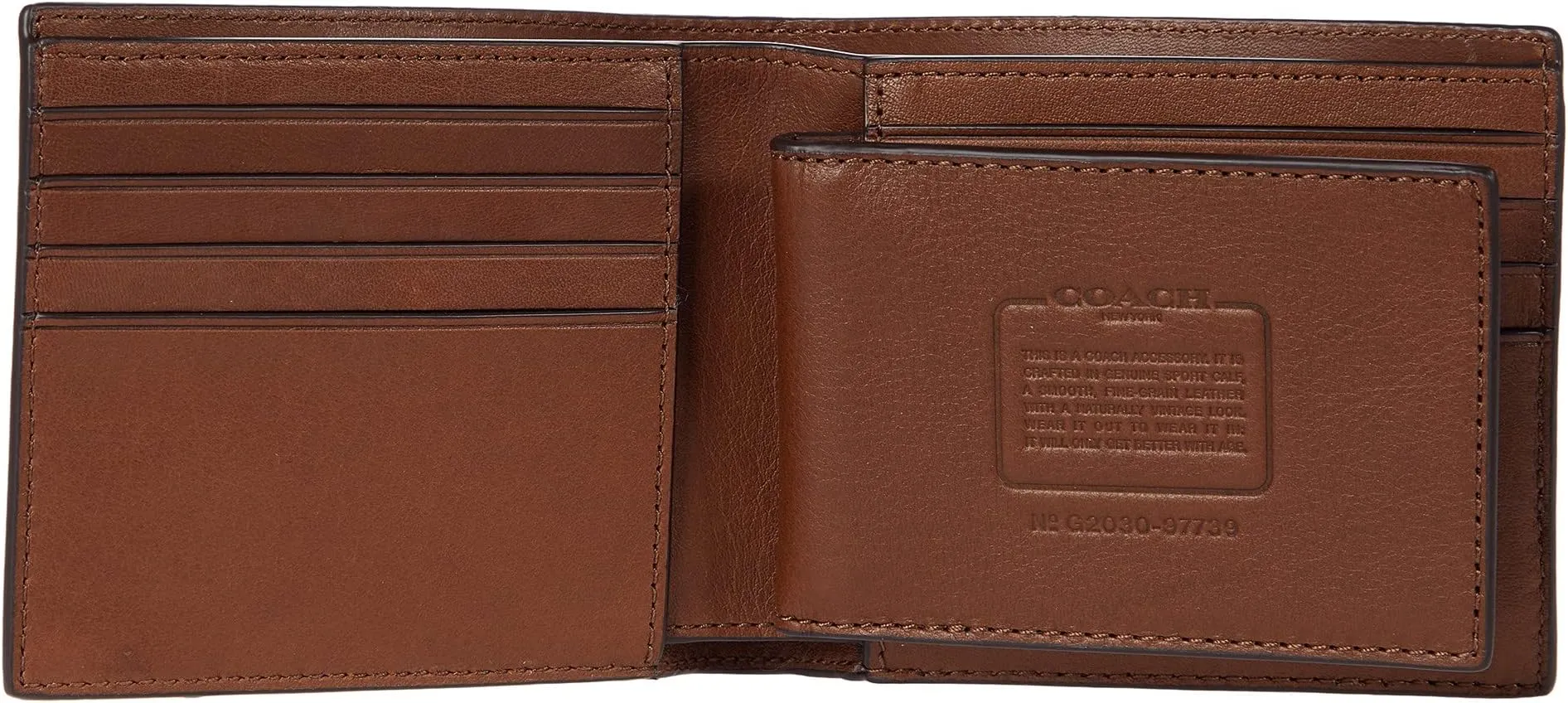 3-in-1 Wallet in Sport Calf COACH, Saddle