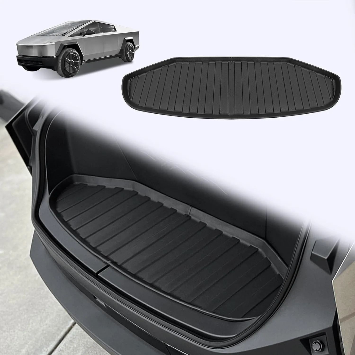 All Weather Front Rear Trunk Mats for Tesla Cybertruck