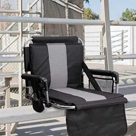 ALPHA CAMP Bleacher Chairs Folding Stadium Seat