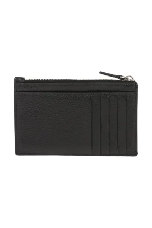 Balenciaga Grained Leather Zipped Card Holder