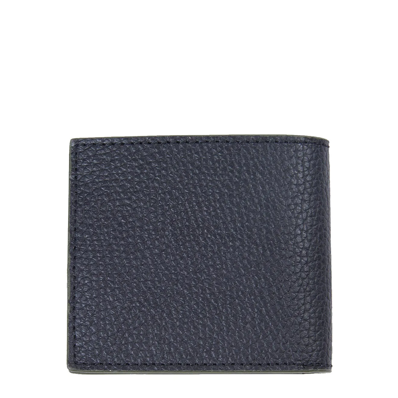 Barbour Grain Leather Billfold Coin Wallet Black