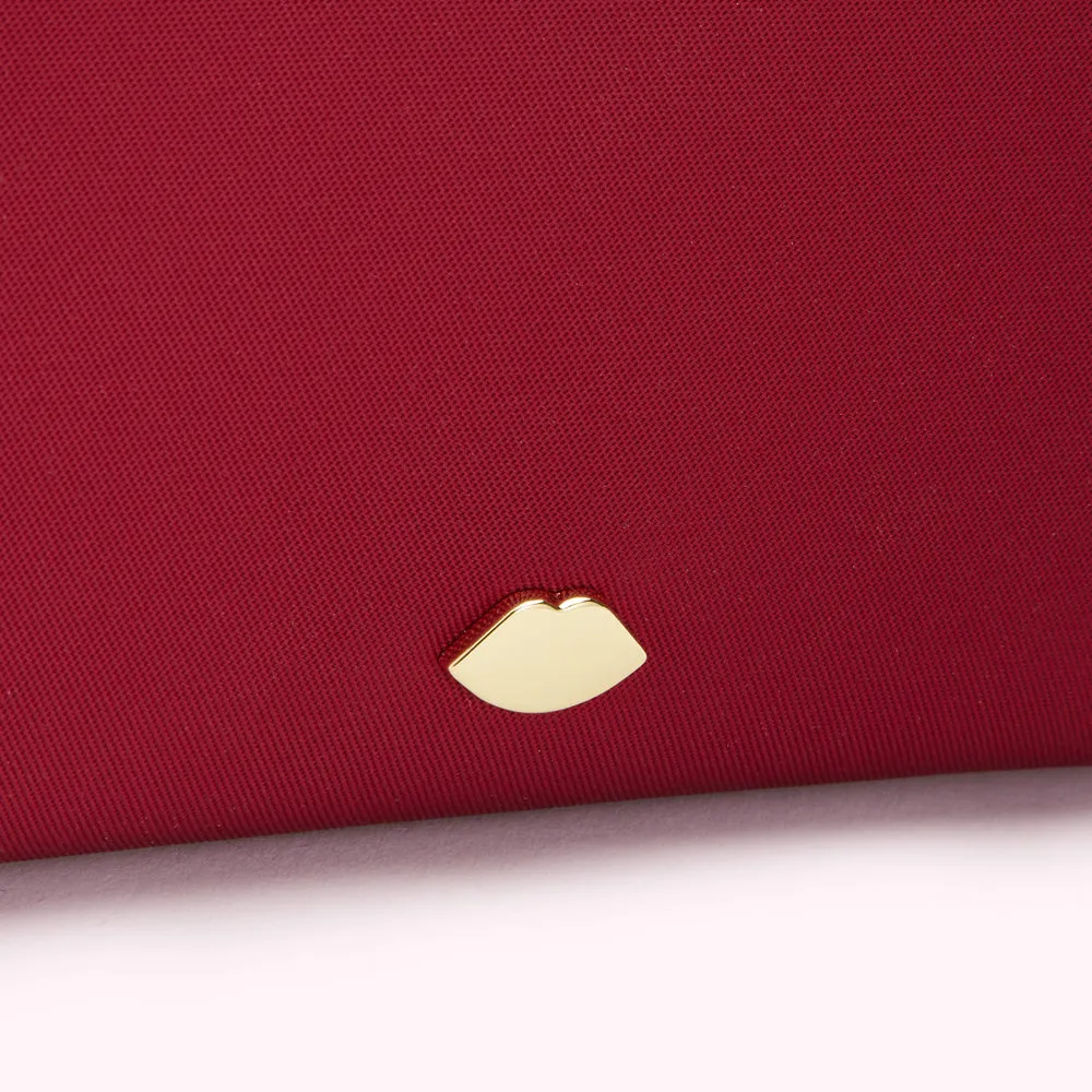 BEET RED NYLON MILA WALLET