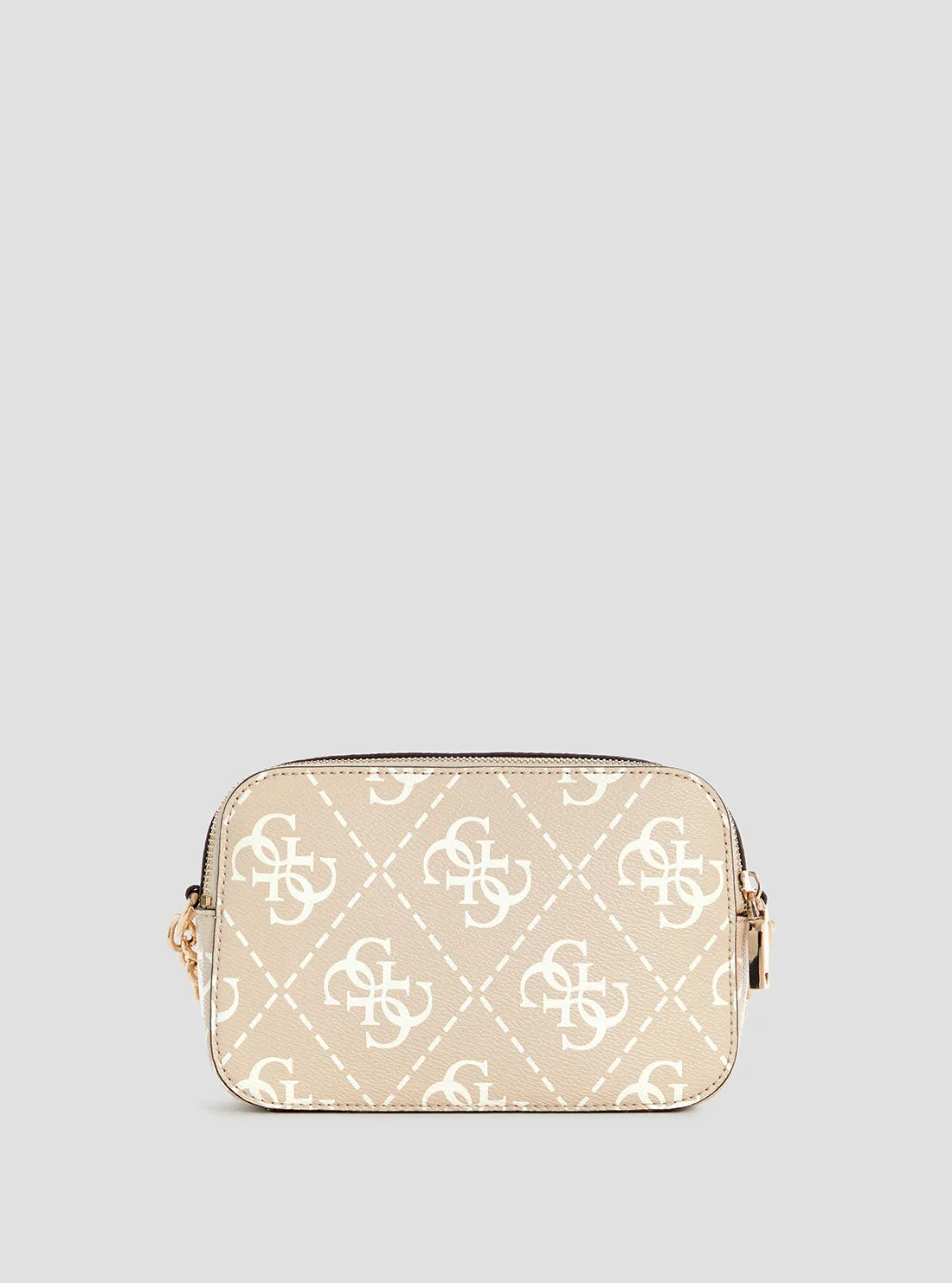 Beige Logo Izzy Camera Bag