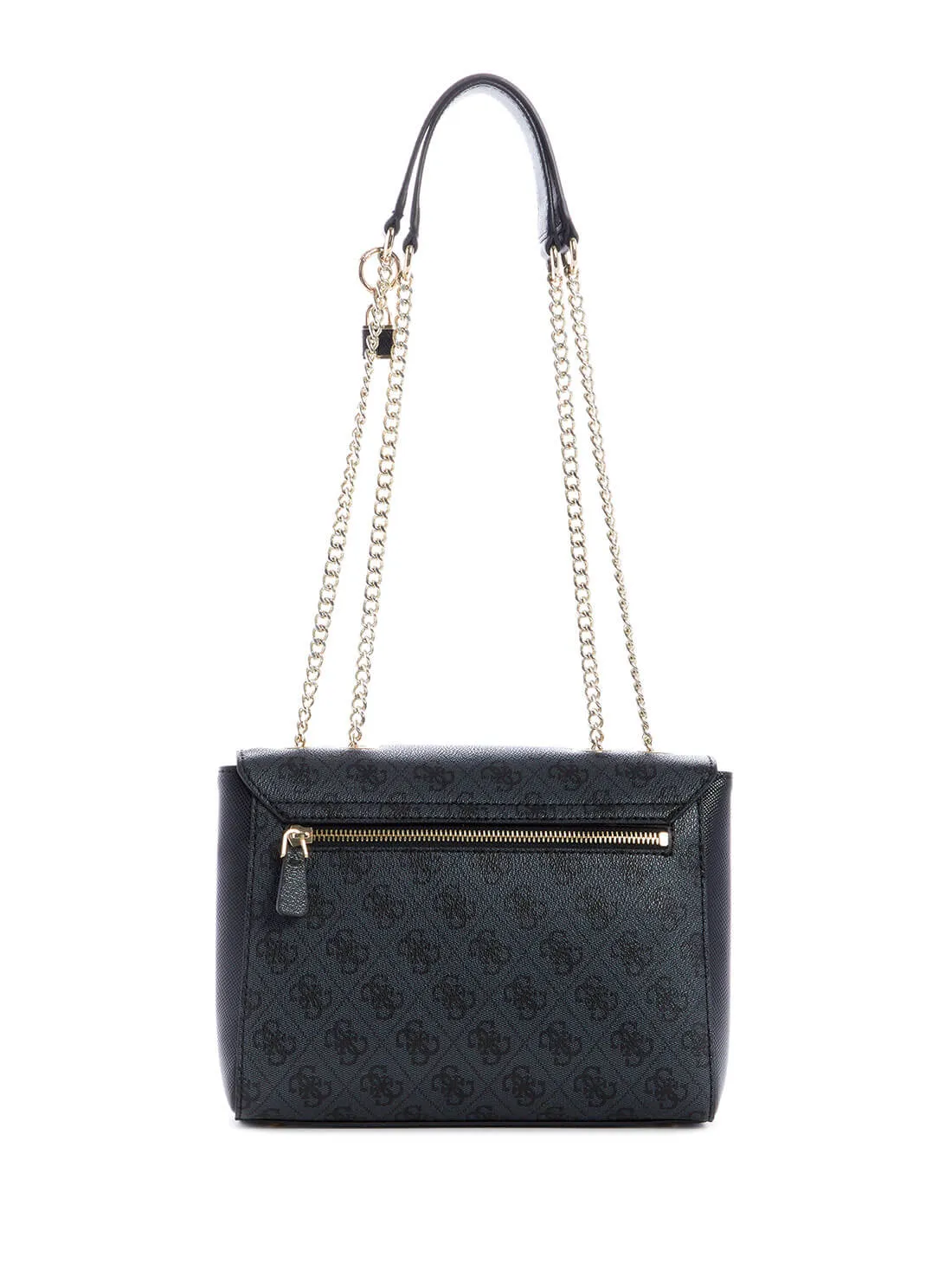 Black Cordelia Logo Convertible Crossbody Bag