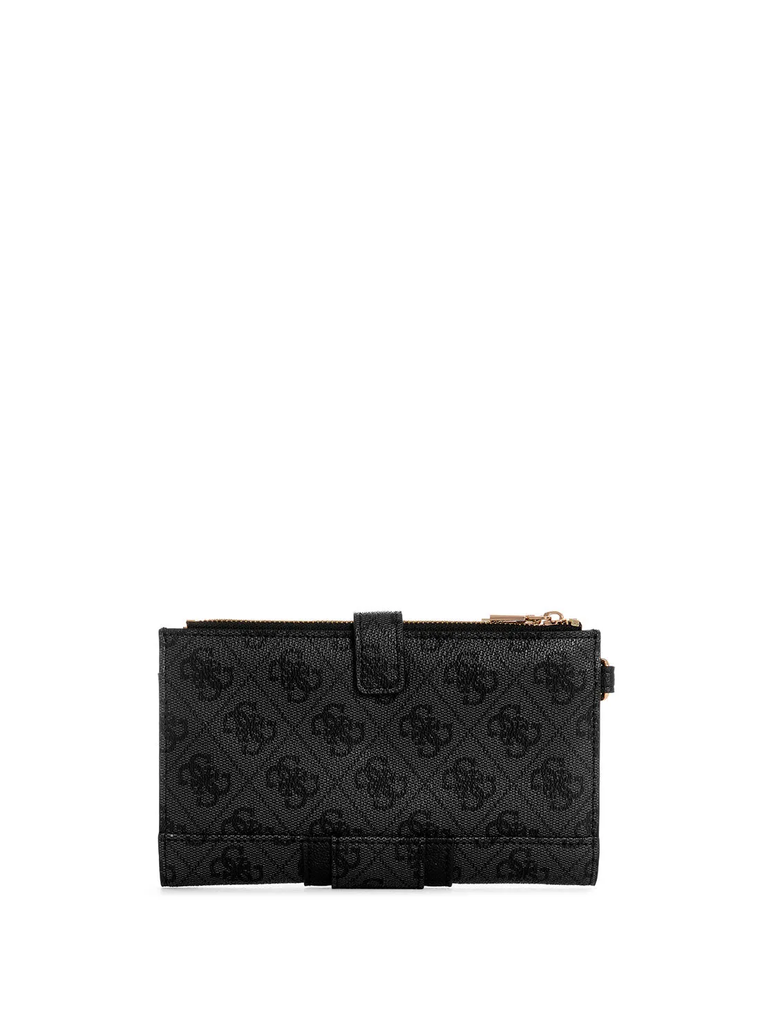 Black Logo Noreen Double Zip Wallet