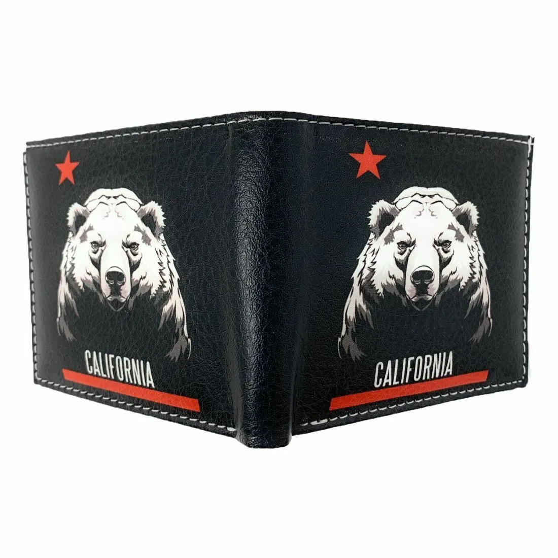 California Cali Bear Bifold Wallets In Gift Box Mens Womens Kids