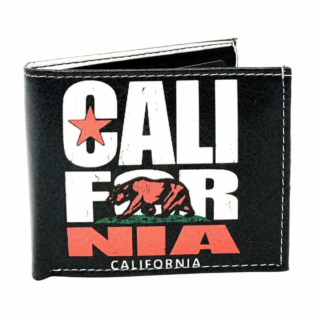 California Cali Bear Bifold Wallets In Gift Box Mens Womens Kids