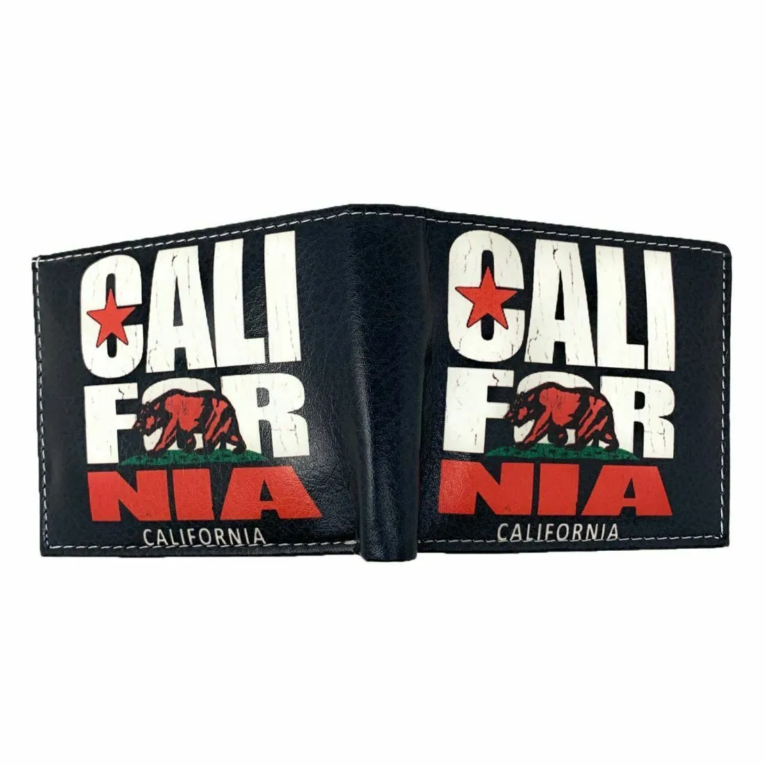 California Cali Bear Bifold Wallets In Gift Box Mens Womens Kids