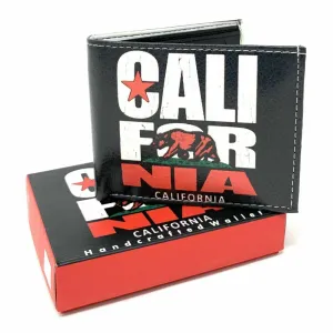 California Cali Bear Bifold Wallets In Gift Box Mens Womens Kids