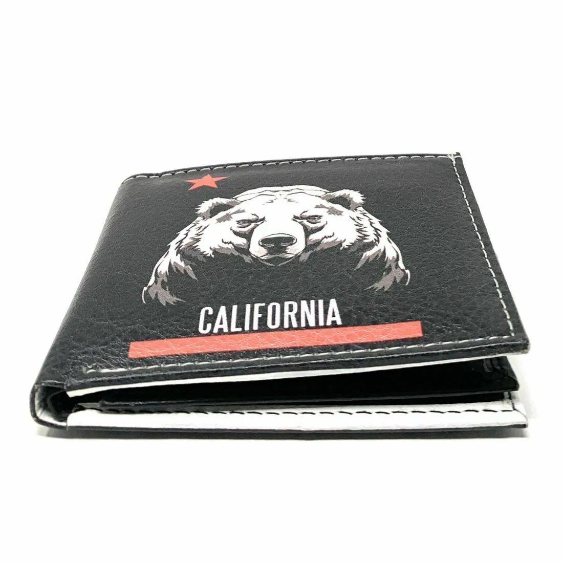 California Cali Bear Bifold Wallets In Gift Box Mens Womens Kids