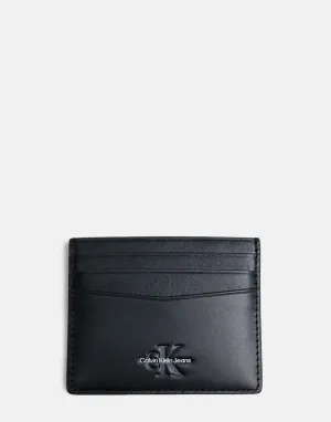 Calvin Klein Monogram Soft Black Card Holder