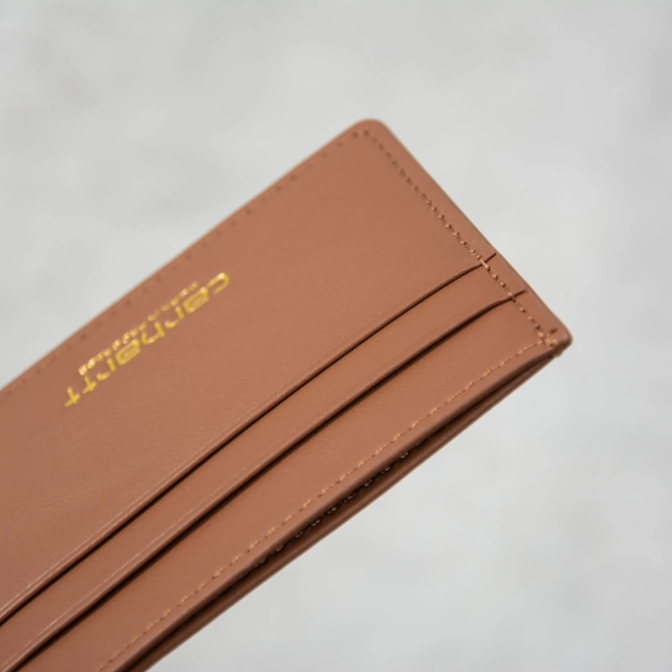 Carhartt WIP Vegas Cardholder - Cognac / Gold