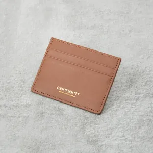 Carhartt WIP Vegas Cardholder - Cognac / Gold