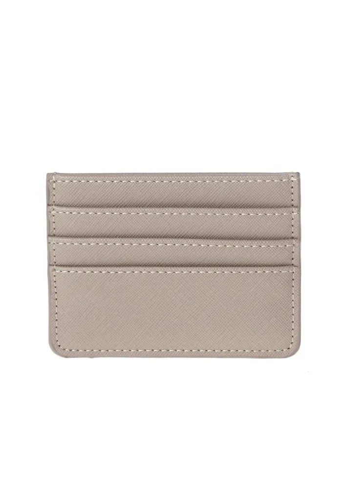 Caroline Card Holder-Taupe