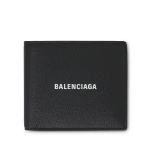 Cash Square Folded Wallet in Black/White