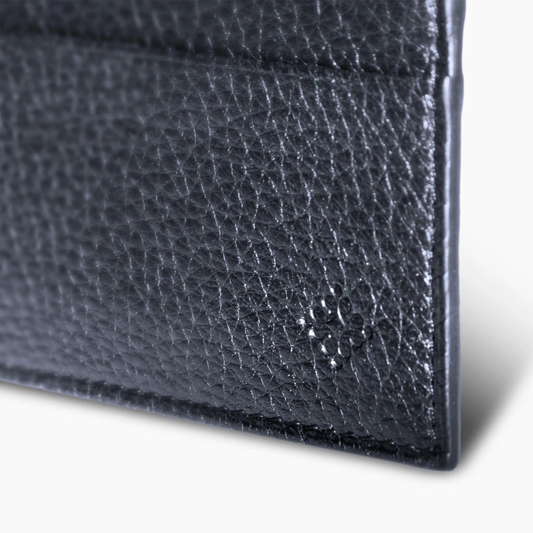 Cesar 100% deerskin leather credit card holder (dark blue)