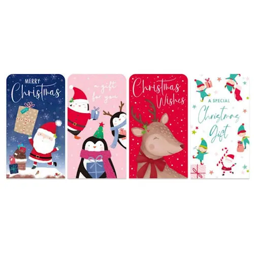 Christmas Money Wallet - Assorted Festive Seasonal Gift Holder Envelope Cards