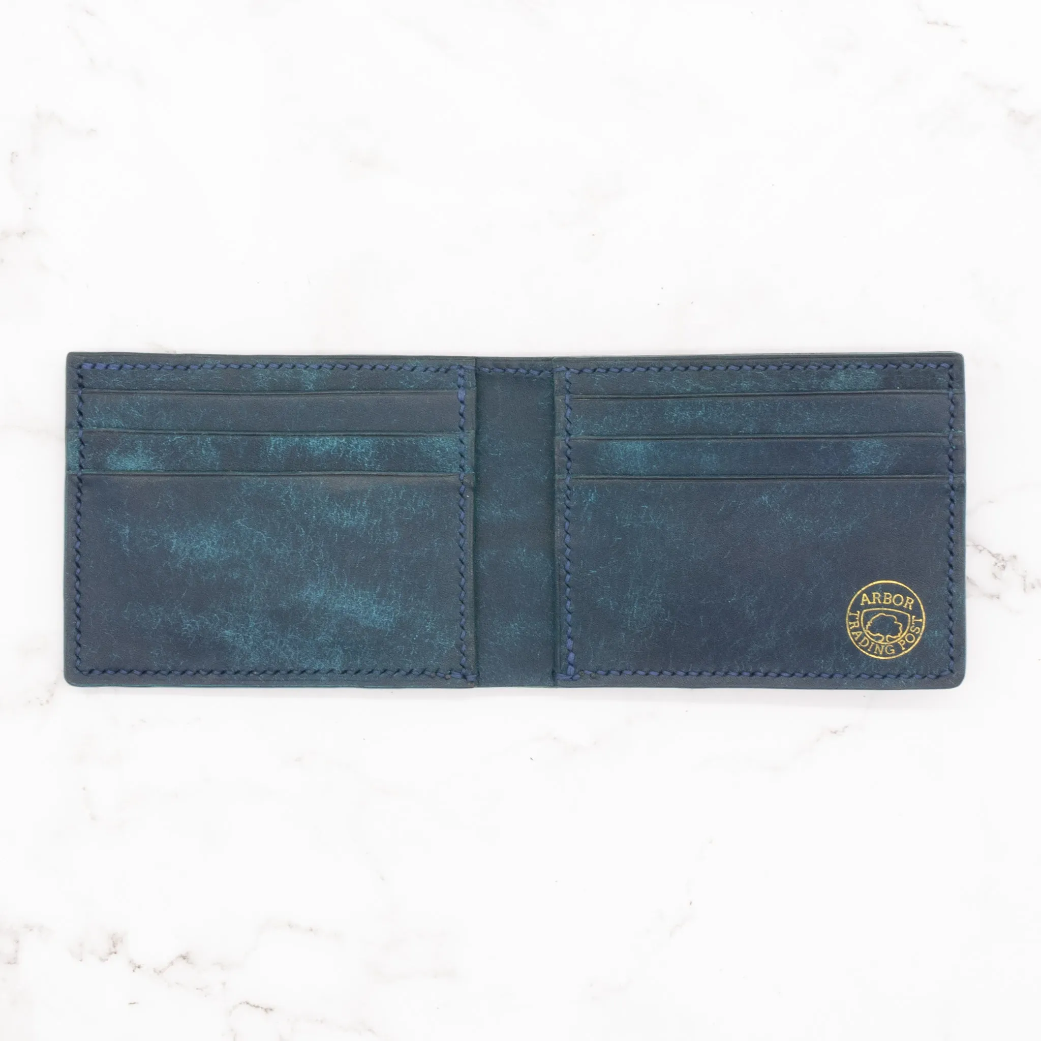 Classic Leather Bifold Wallet - Rustic Smooth Leather