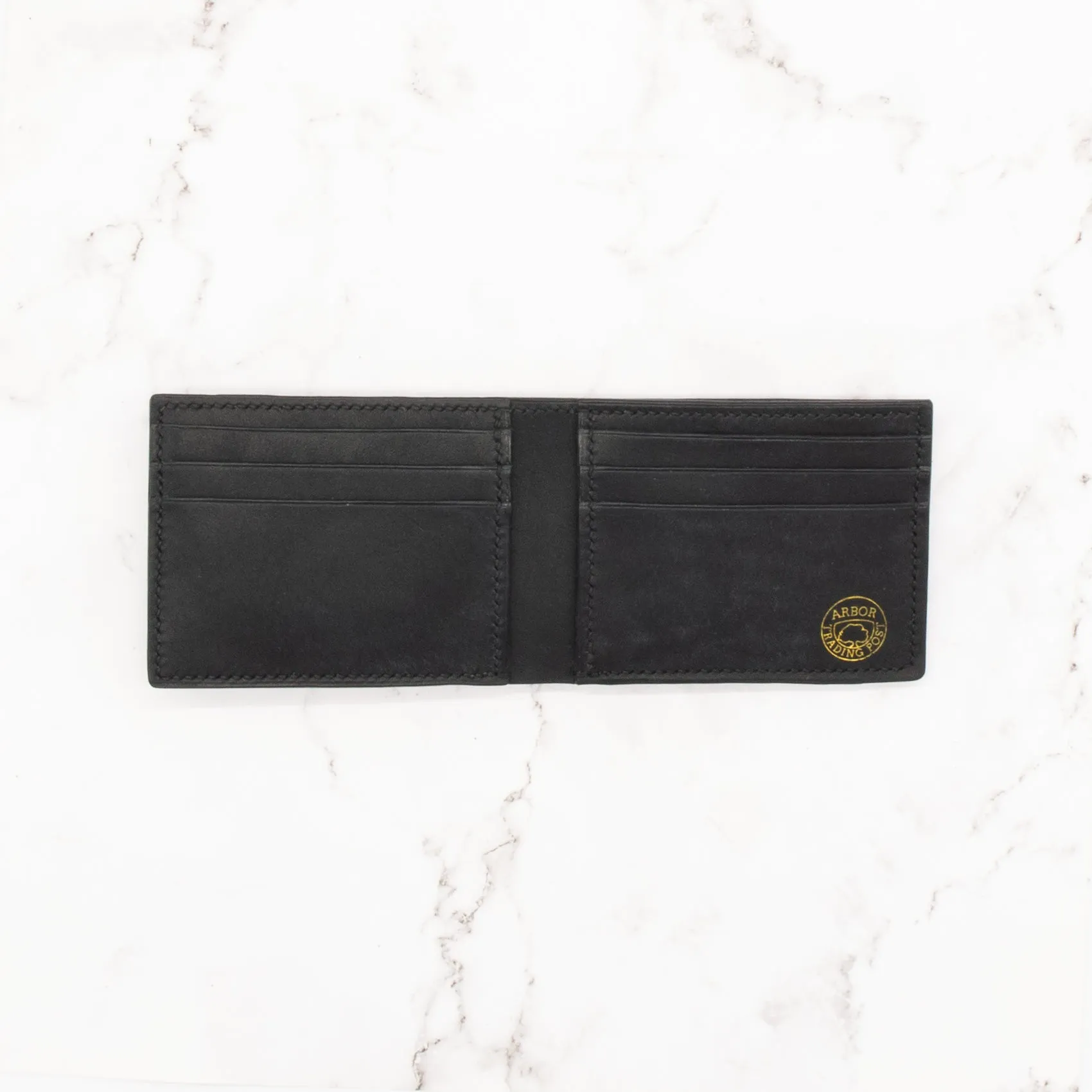 Classic Leather Bifold Wallet - Rustic Smooth Leather