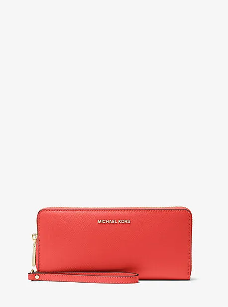 Crossgrain Leather Continental Wristlet