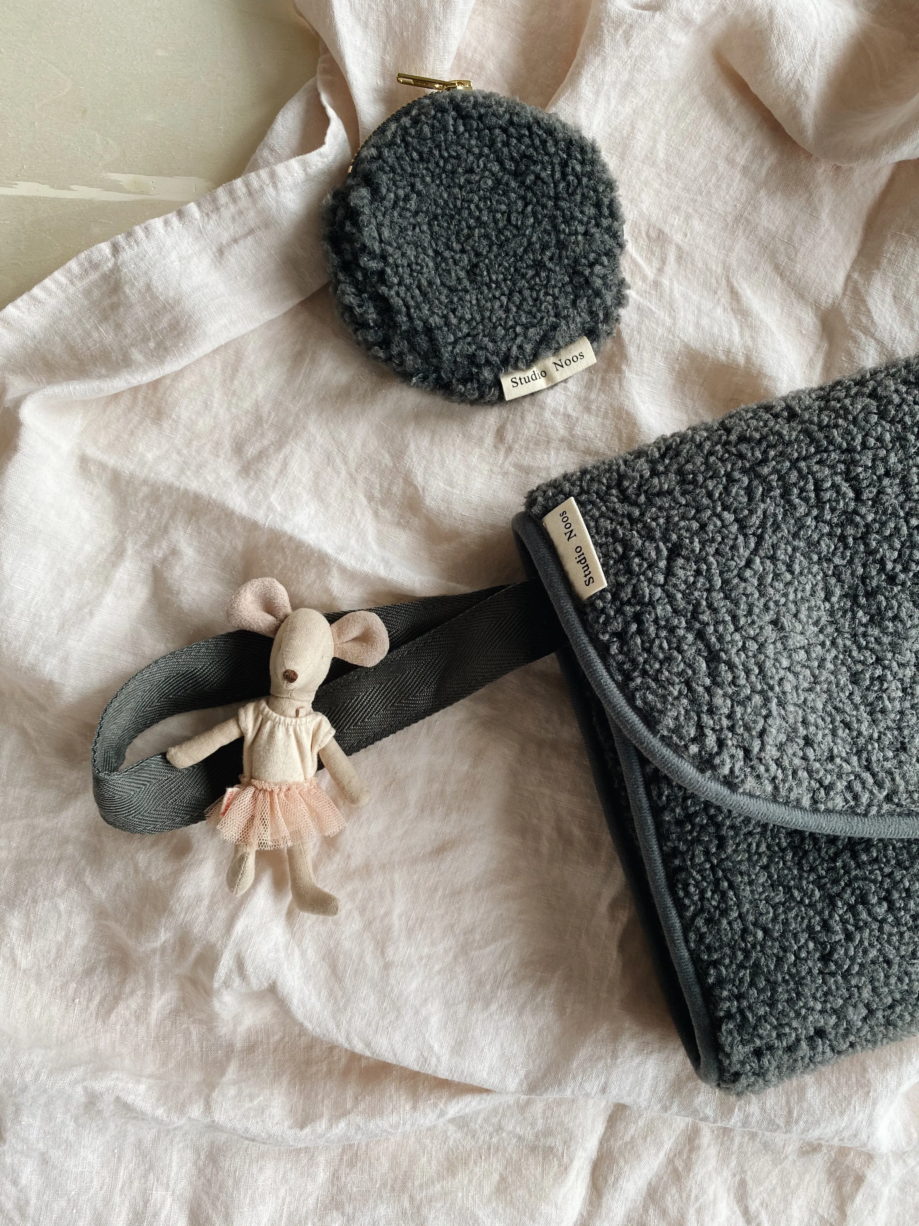 Dark Grey Teddy Wallet