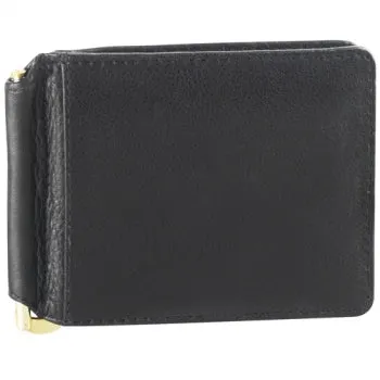 Derek Alexander Leather Men's Wallet Bill Clip With Credit Card Slots