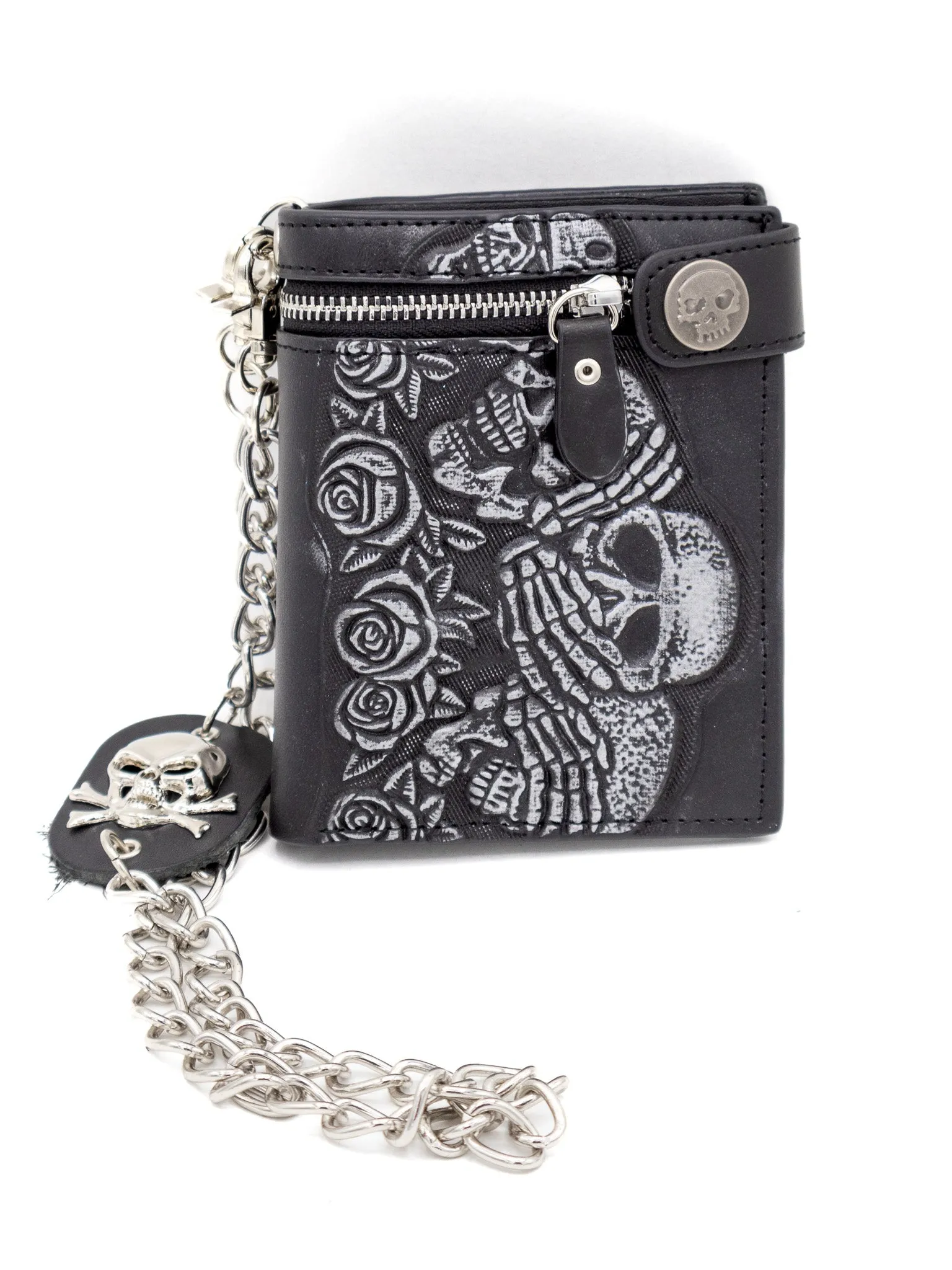 Embossed Biker Chain Wallet