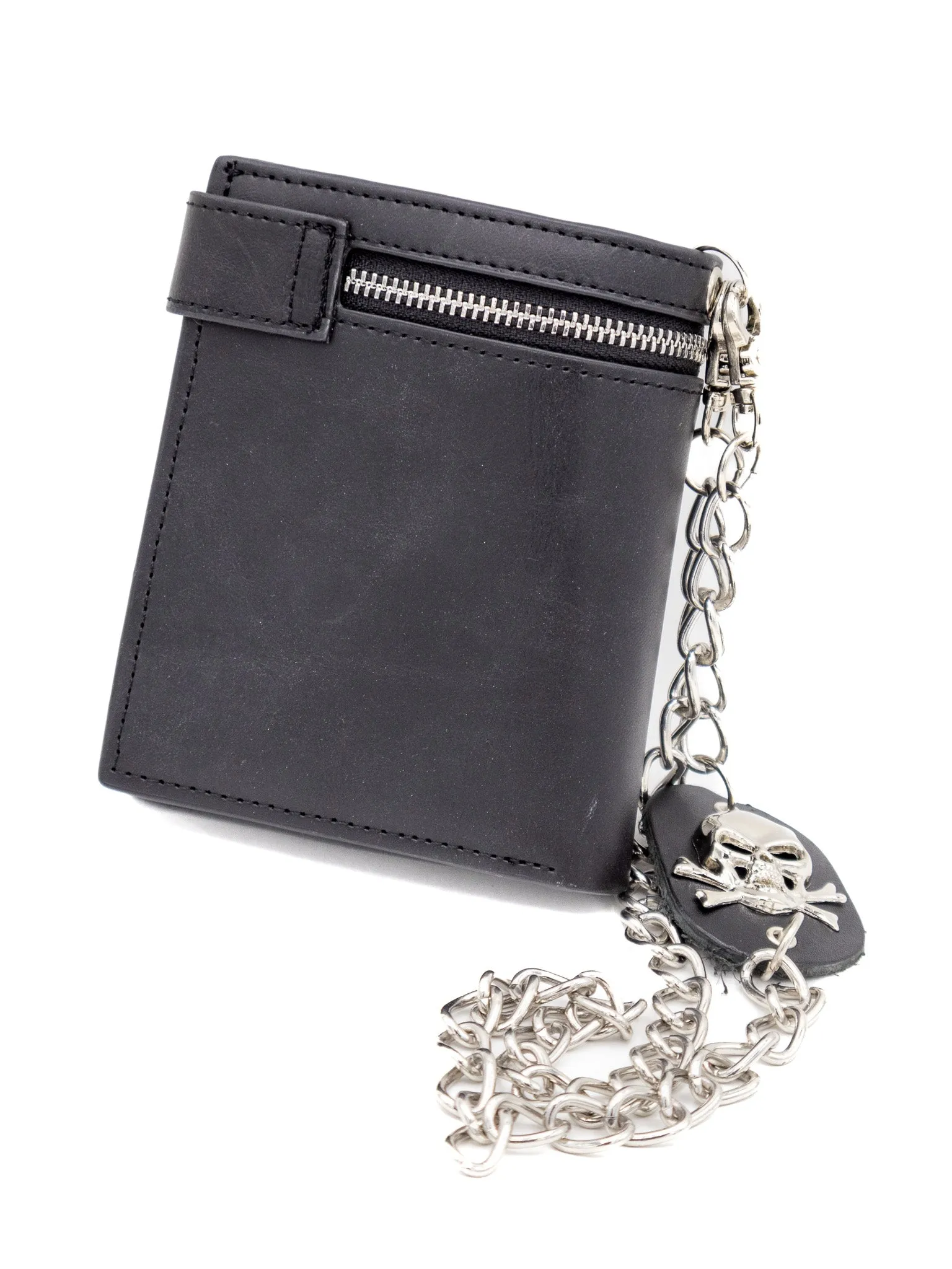 Embossed Biker Chain Wallet