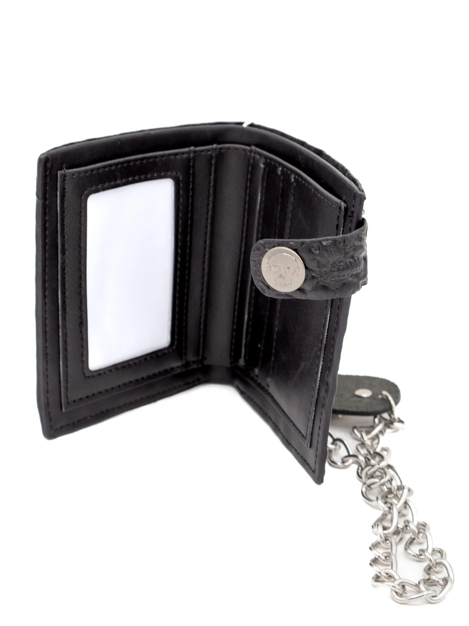 Embossed Biker Chain Wallet