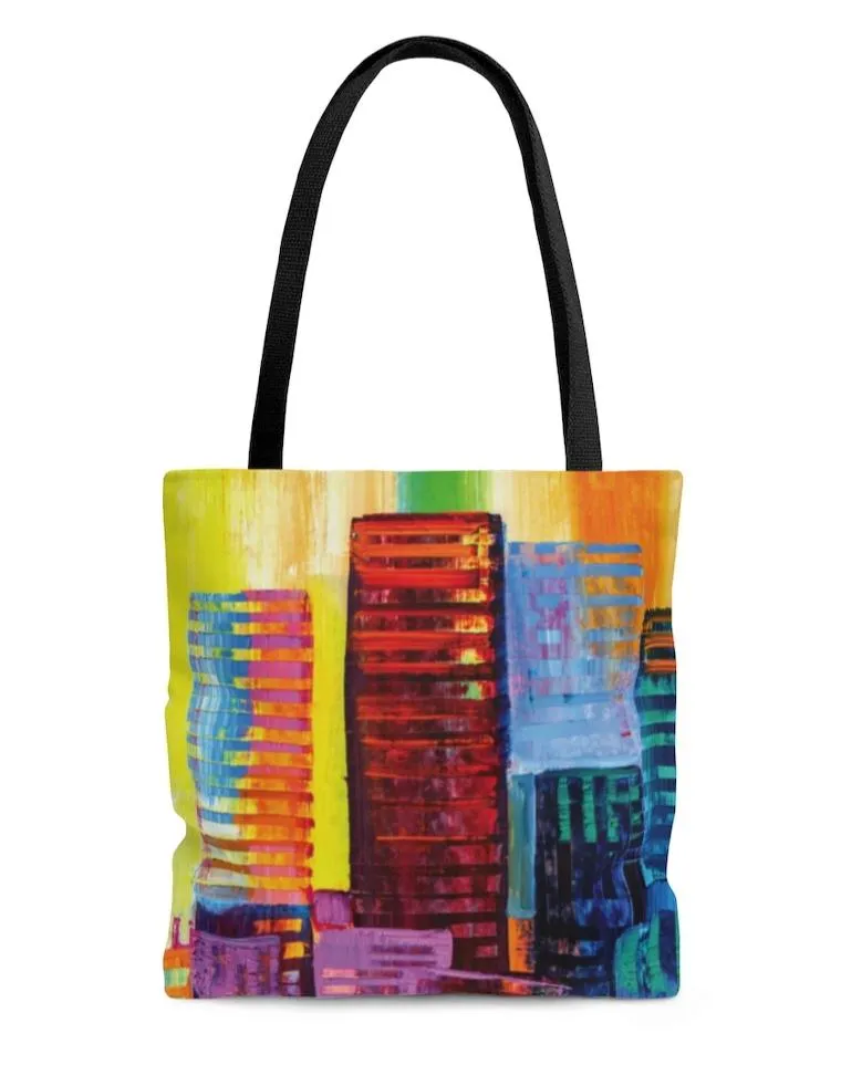 Essential City Skyline Print Tote Bag Medium