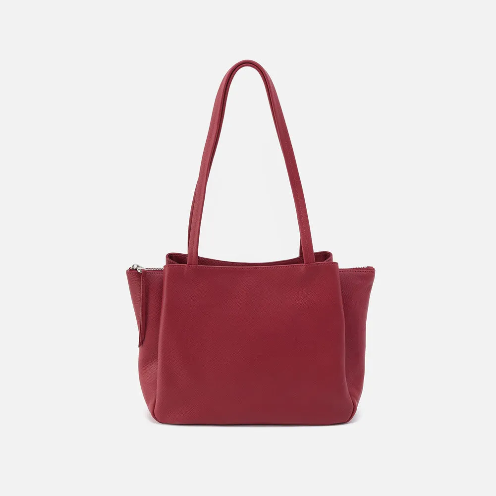 Essential Medium Tote in Cranberry by Hobo