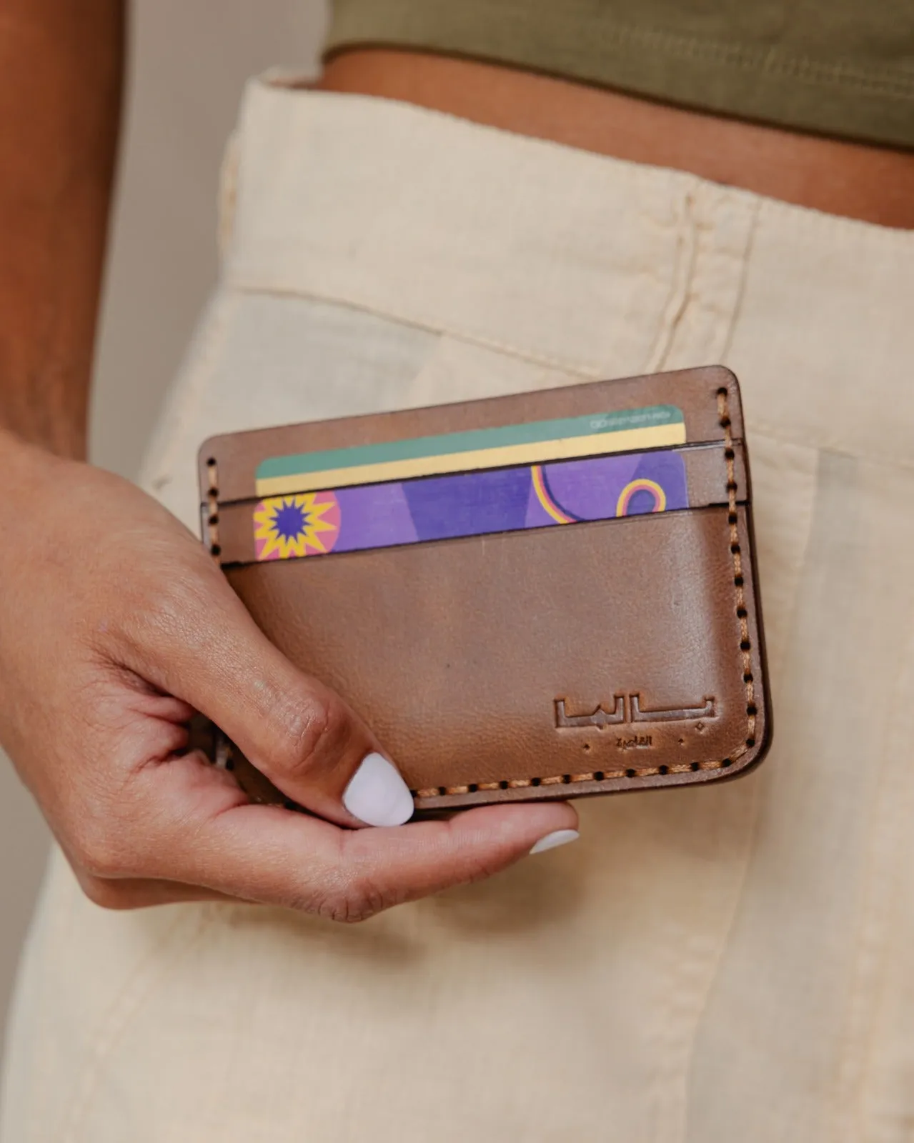 Genuine Artisan Card Holder Camel