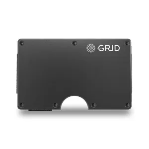 Grid Wallet // Gunmetal Aluminum