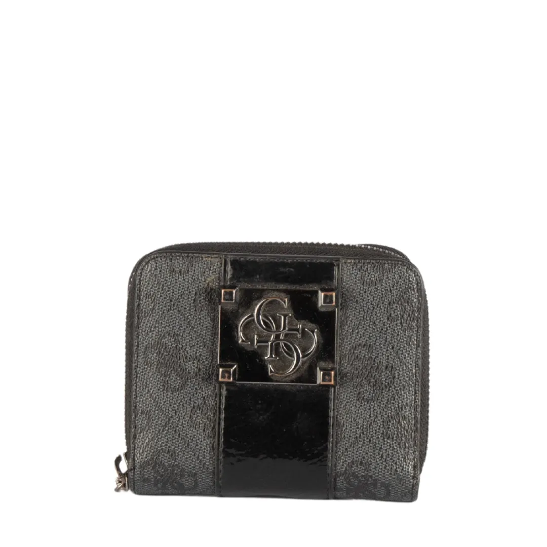 Guess Logo City Small Zip Around Wallet