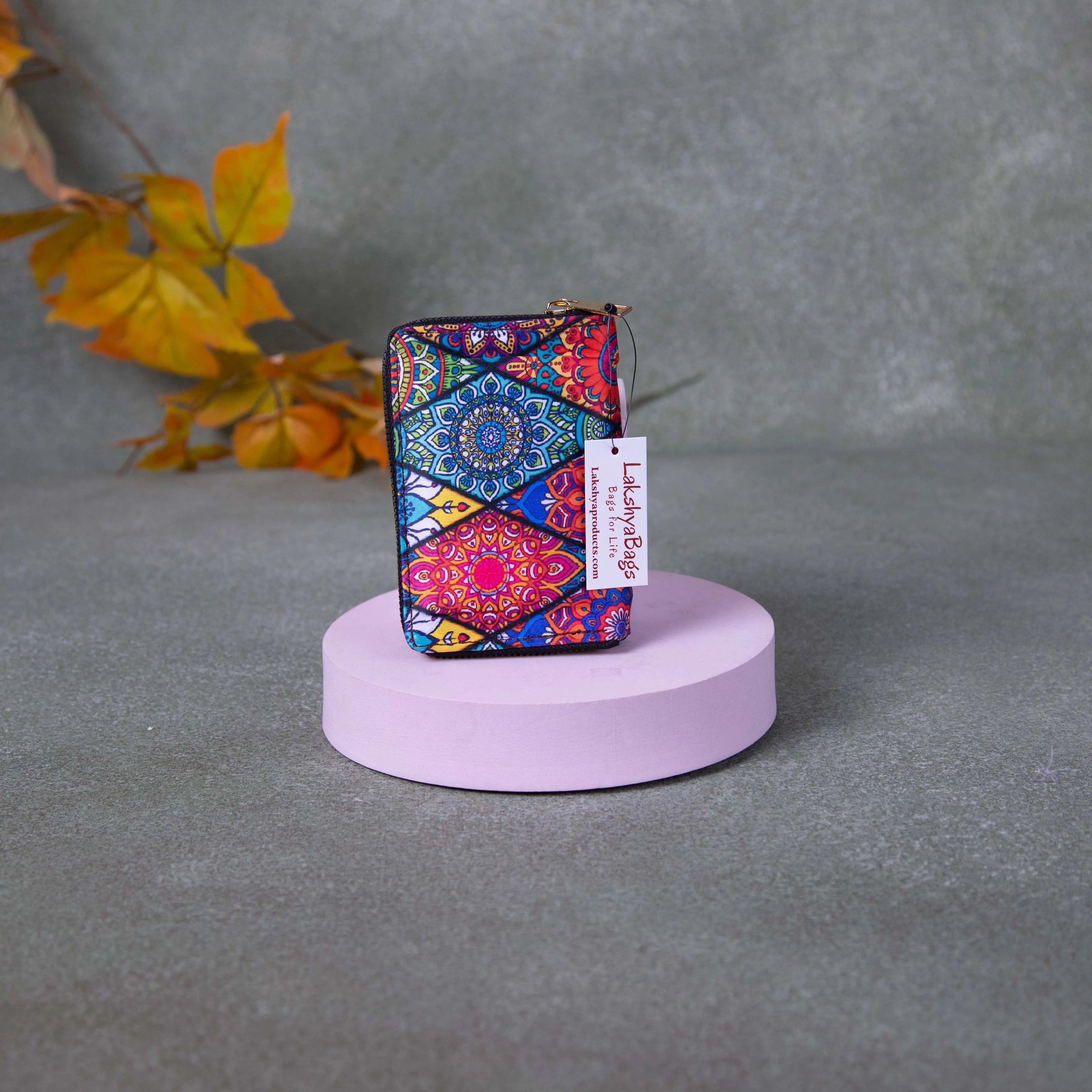 Handmade Wallets - Mini Multi-Colour Big Diamond Design