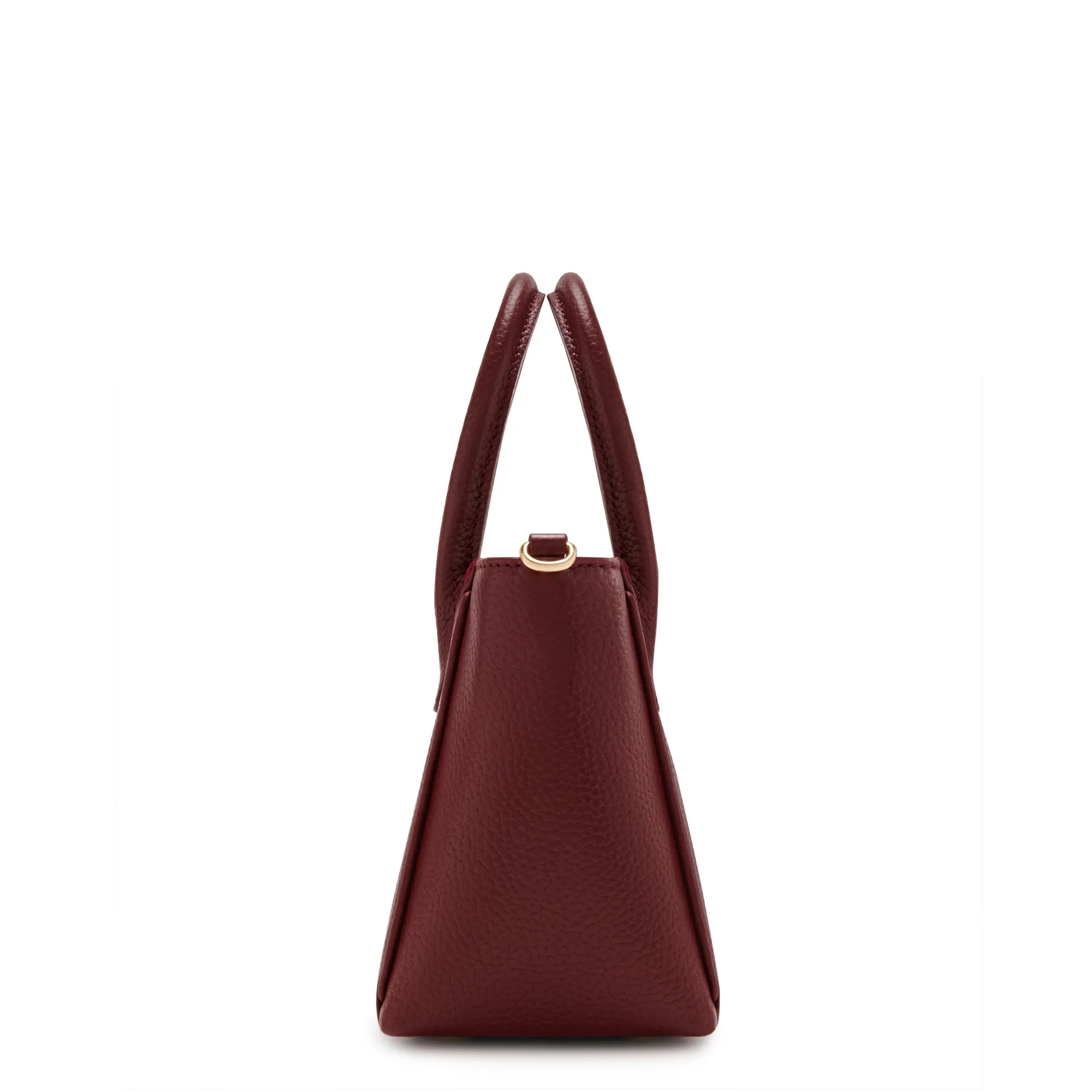 Honoré Cloe Mini bordeaux red calfskin leather handbag