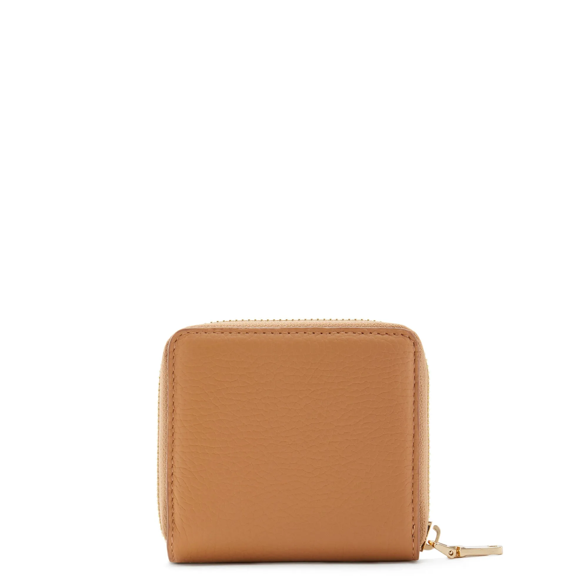 Honoré Jules camel calfskin leather zipper wallet