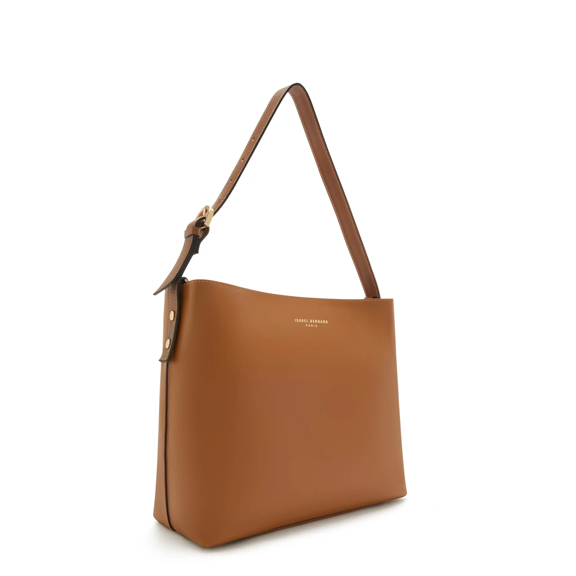 Honoré Adriane Midi cognac leather shoulder bag calfskin leather