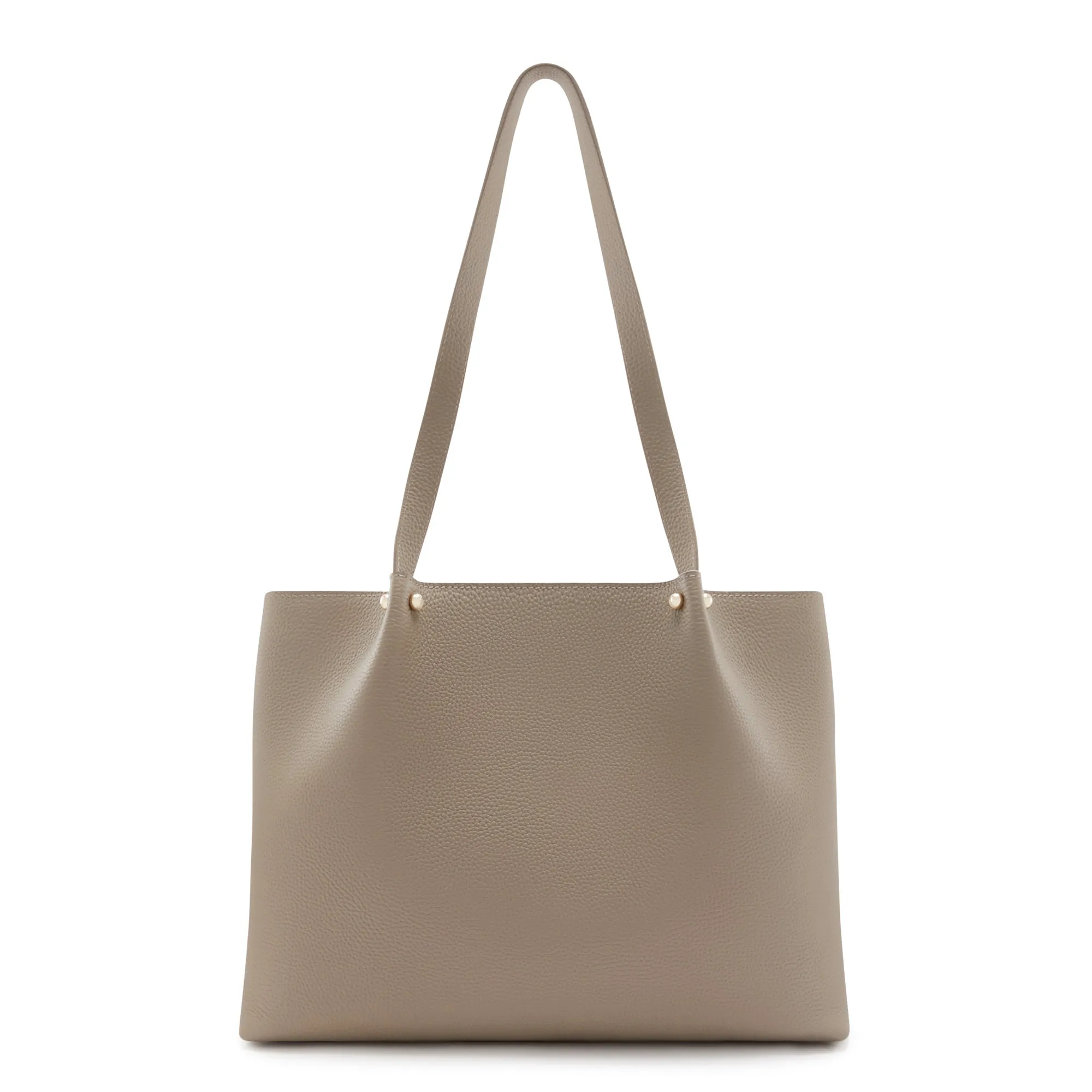 Honoré Nata taupe leather shopper calfskin leather