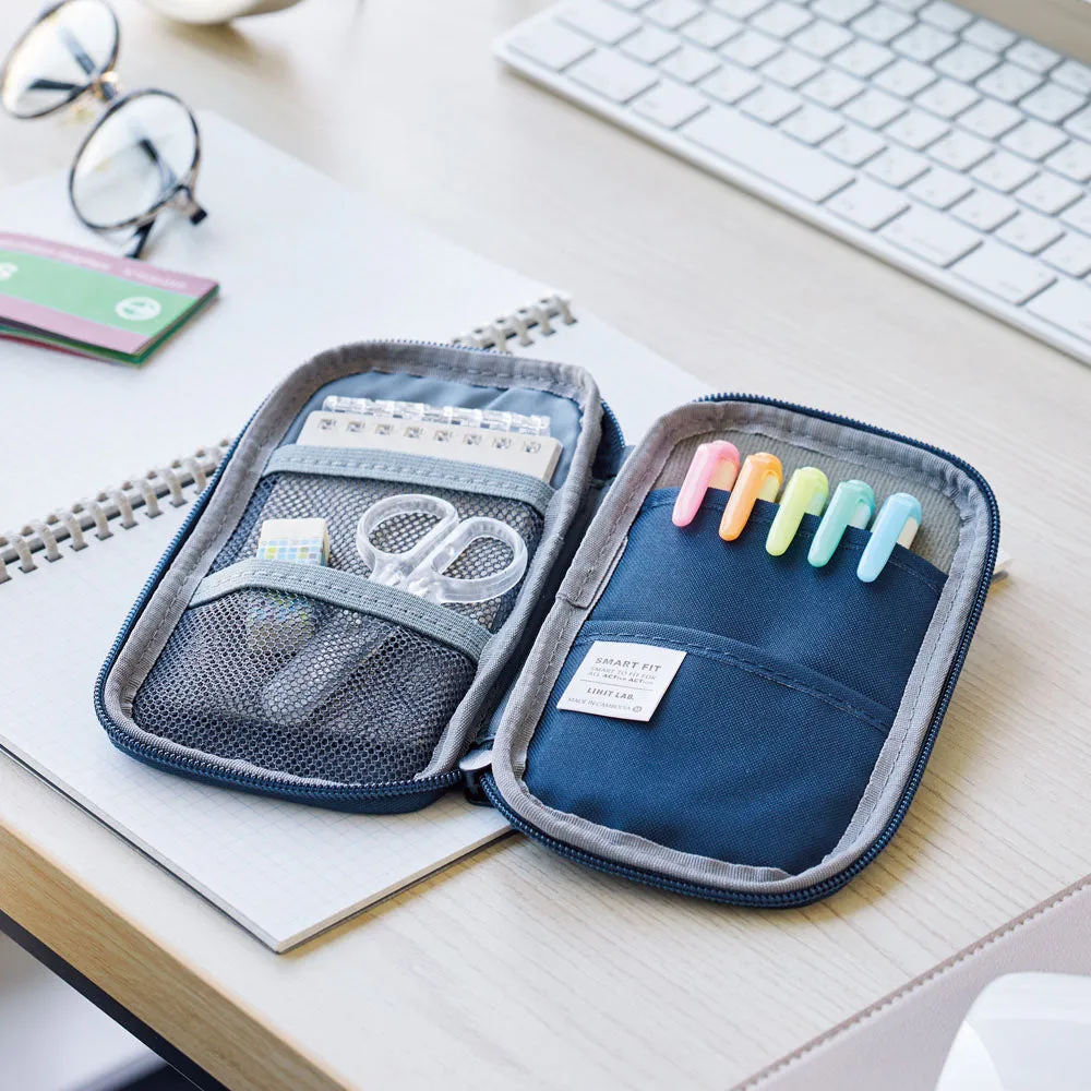 Lihit Lab Smart Fit Organizer Compact Pen Case Pouch