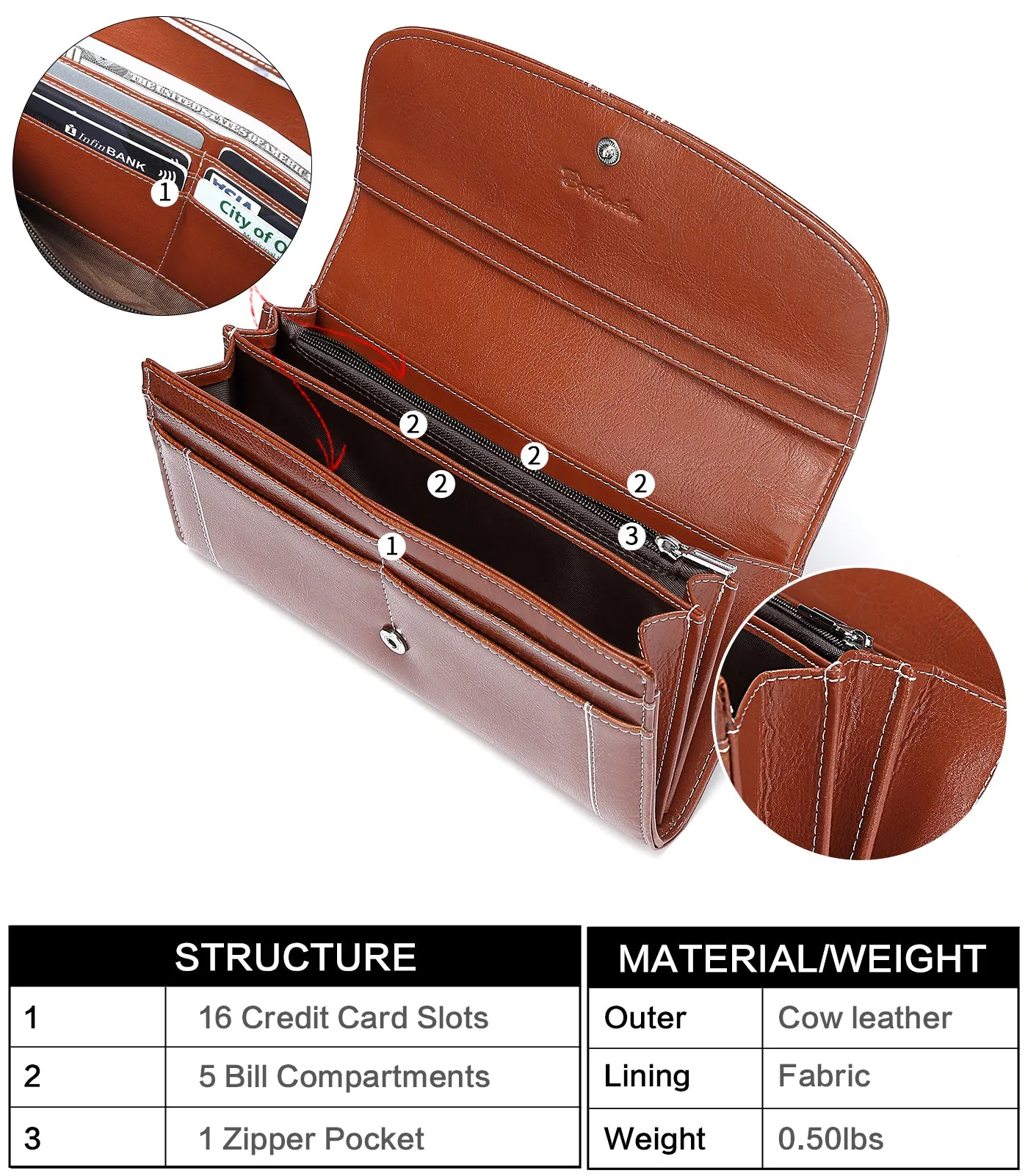 Lomy Designer Checkbook Wallet For Lawyers — Professional Elite