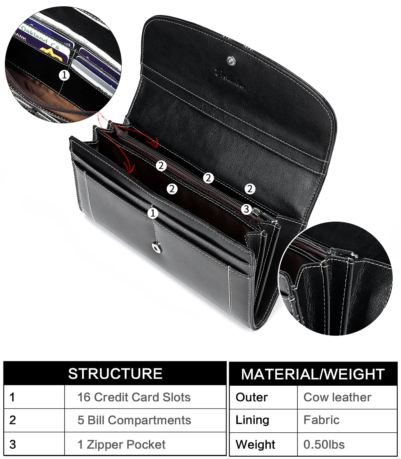 Lomy Designer Checkbook Wallet For Lawyers — Professional Elite