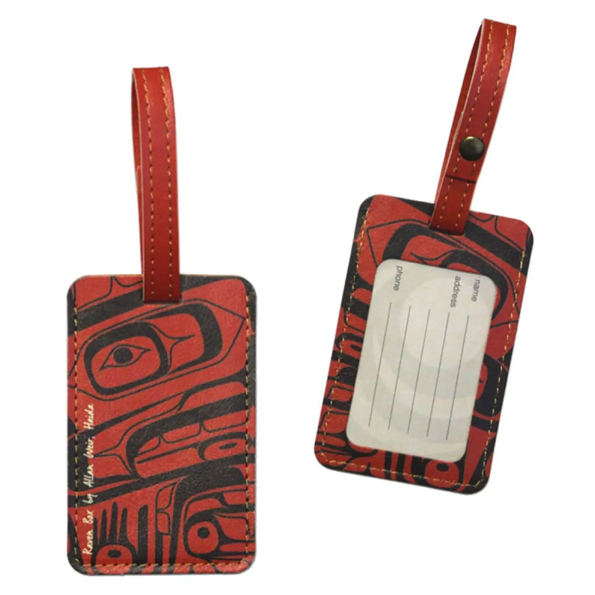 Luggage Tag - Raven Box by Allan Weir