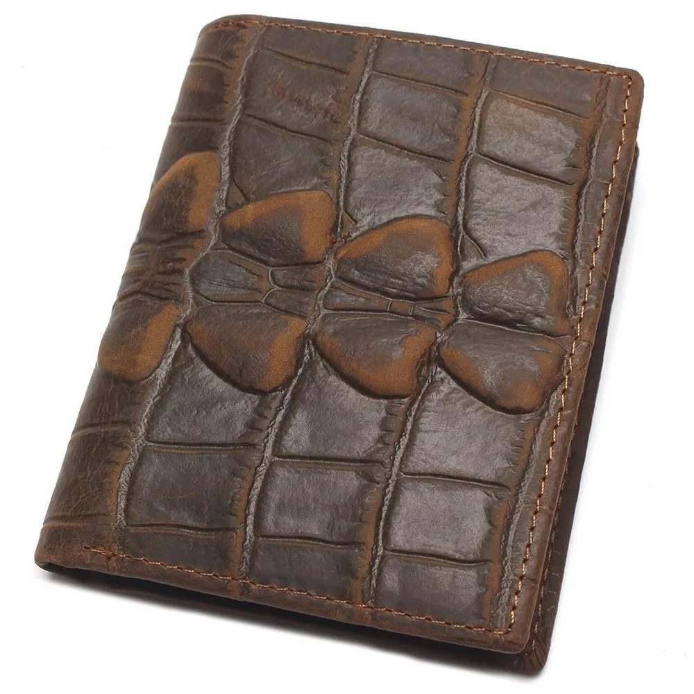 Luxury CrocTail Leather Wallet