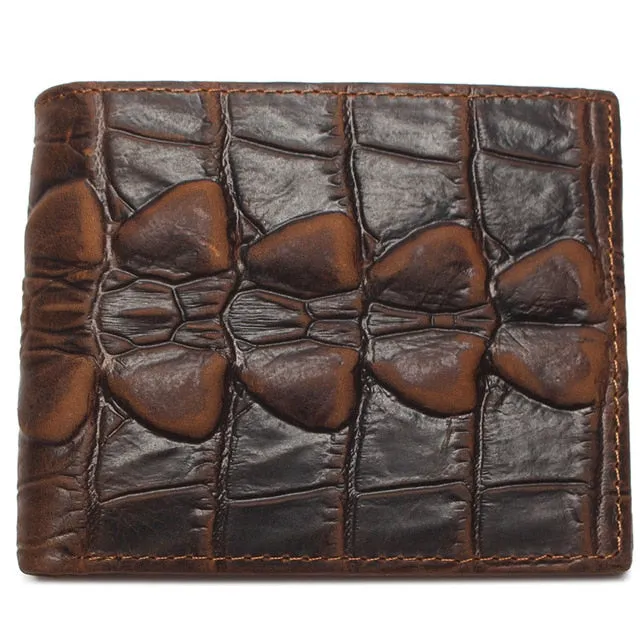 Luxury CrocTail Leather Wallet