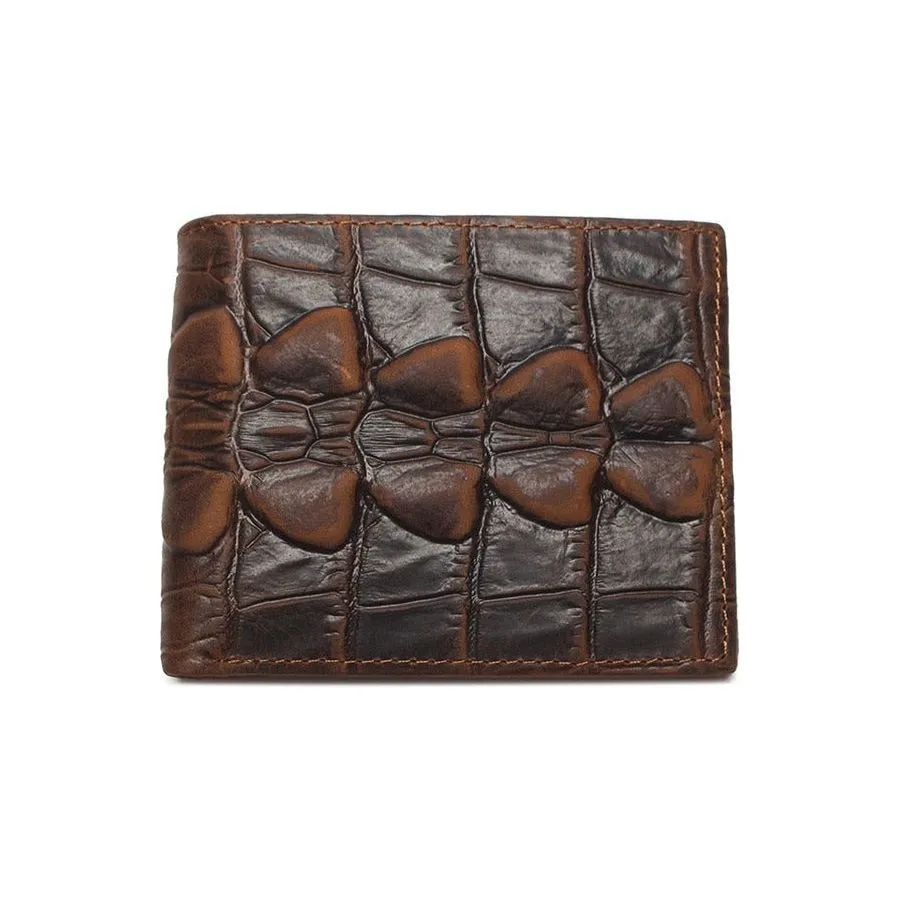 Luxury CrocTail Leather Wallet