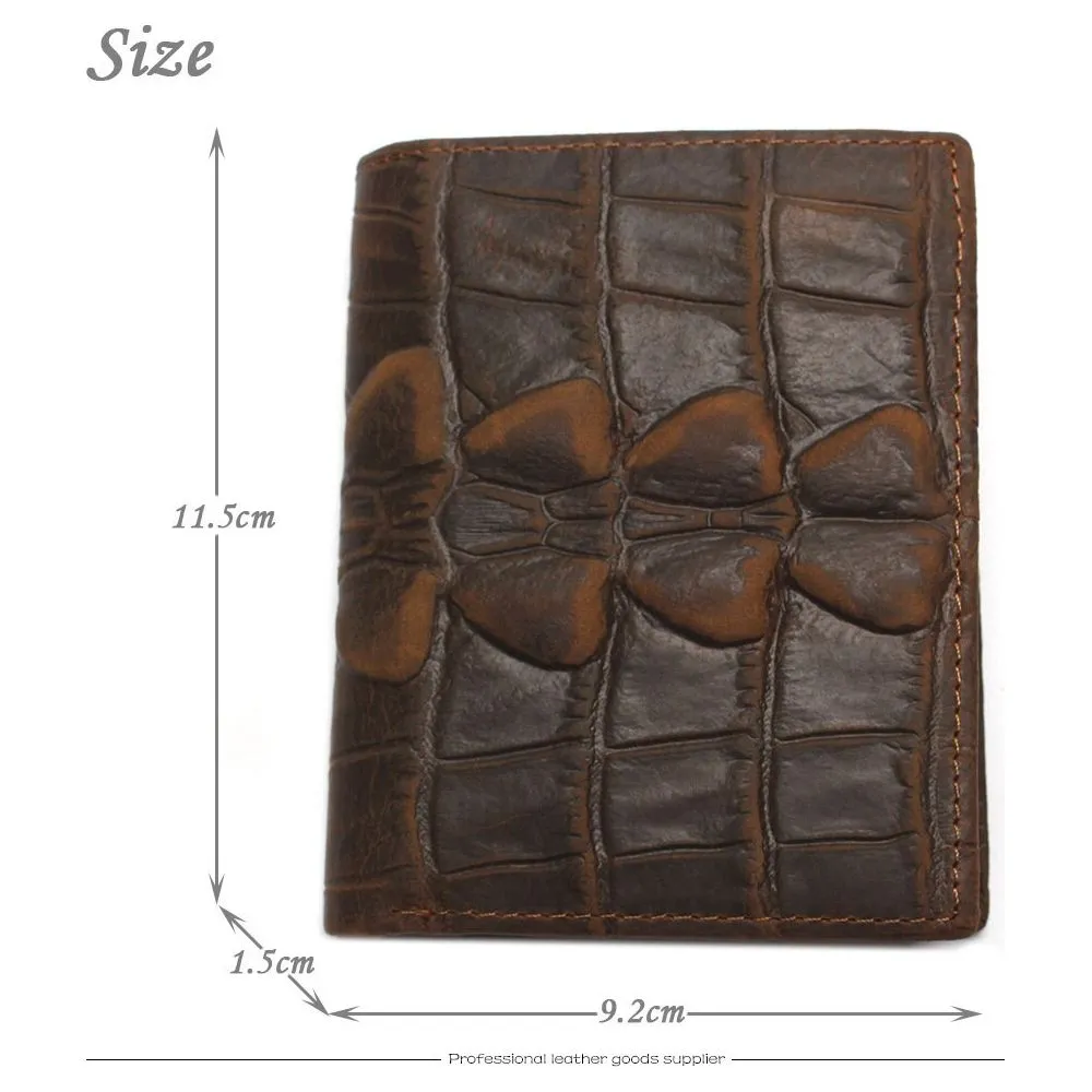 Luxury CrocTail Leather Wallet