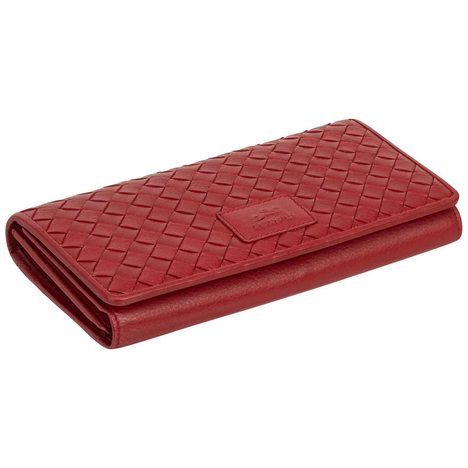 Mancini BASKET WEAVE RFID Secure Trifold Wallet