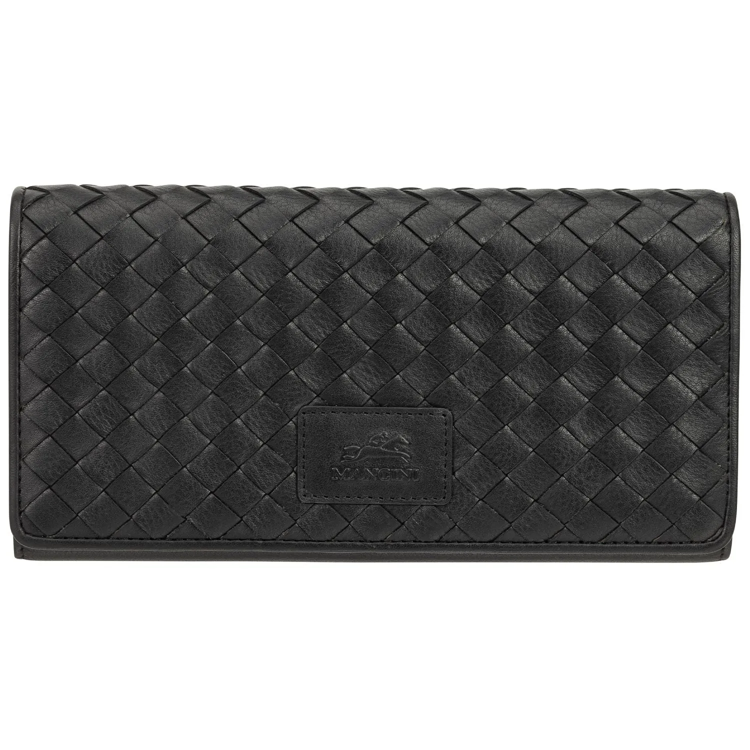 Mancini BASKET WEAVE RFID Secure Trifold Wallet