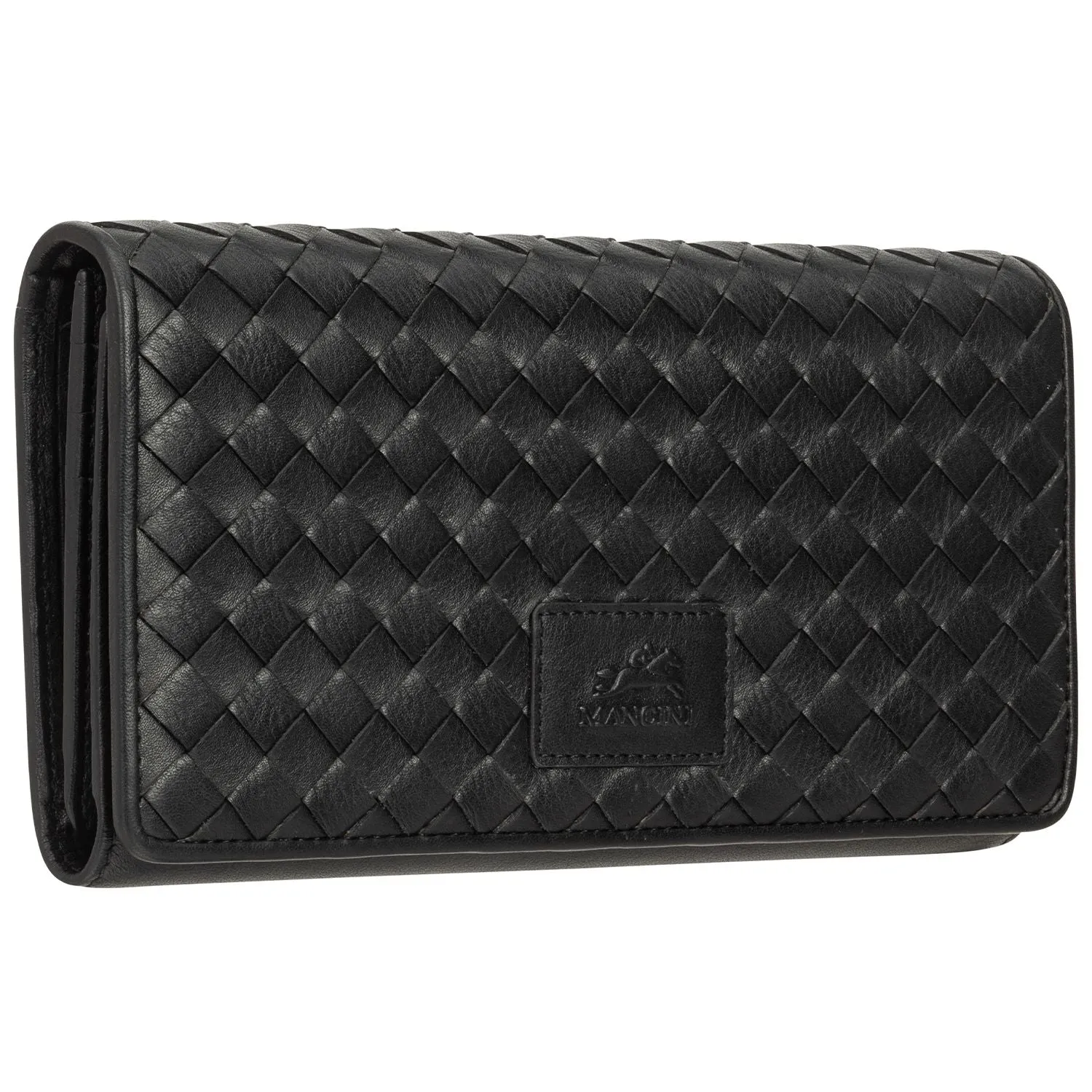 Mancini BASKET WEAVE RFID Secure Trifold Wallet